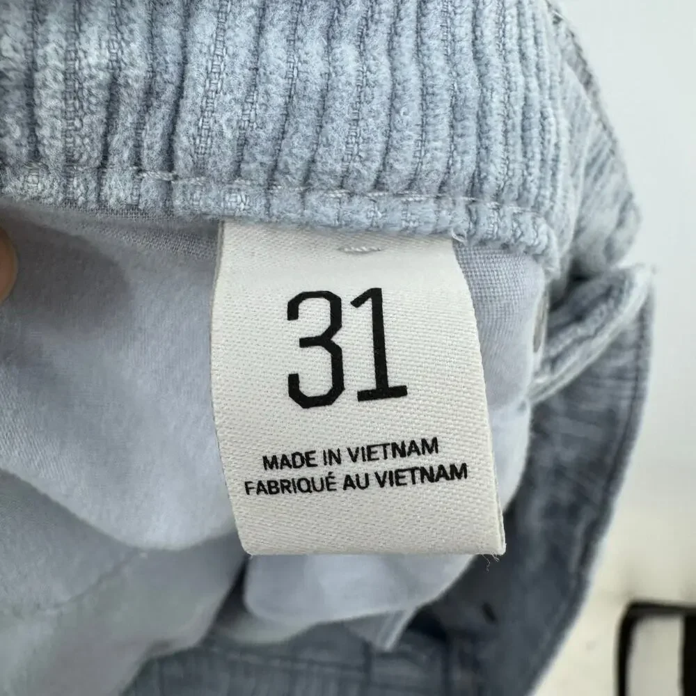 BDG Urban Outfitters Corduroy Cut Off Shorts 31 Gray High Rise Boho Festival - Picture 5 of 6